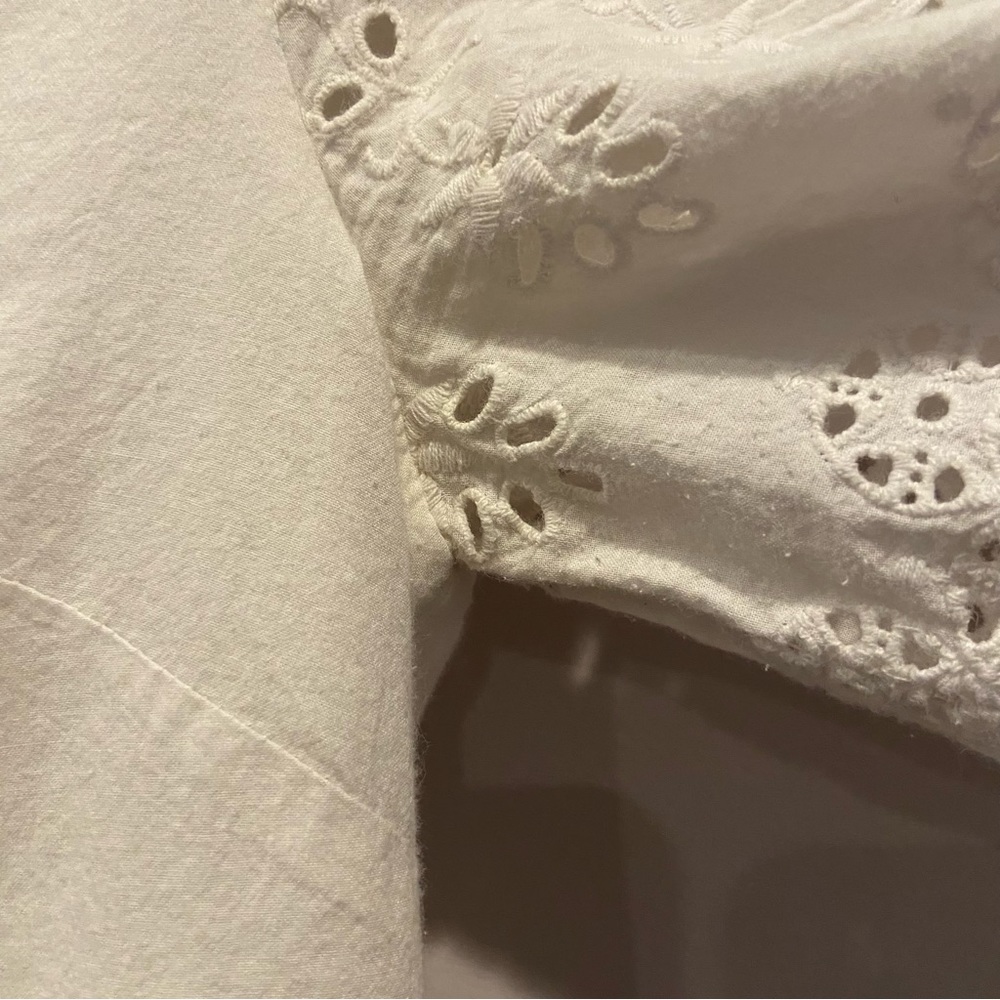 MADEWELL White Eyelet Lattice Dress Size 2 - Picture 9 of 9